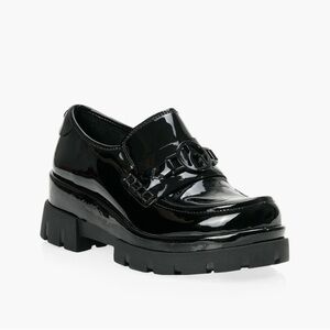 Wishbone Frankie loafer chunky tread sole patent leather 90's y2k sz 6